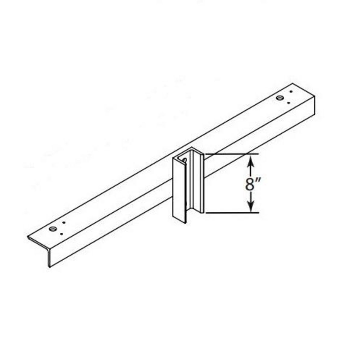 Mount Accessory, wood pole, 2 fixtures